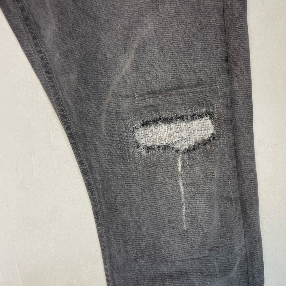 ALLSAINTS Rex Denim Jeans Men Size 32 x 32 Gray Distressed - Picture 4 of 12